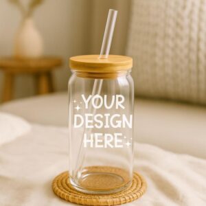 Customized Clear Glass Tumbler